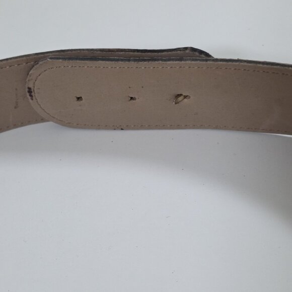 Kudos Vtg Medallion Embellished Belt Women Black Gold Whimsigoth Y2K 90s Fashion - Picture 3 of 11